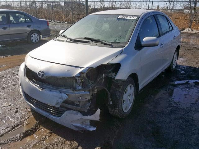 JTDBT923771177130 - 2007 TOYOTA YARIS SILVER photo 2