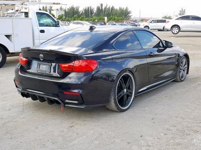 WBA3R1C53EK190496 - 2014 BMW 435 I BLACK photo 4