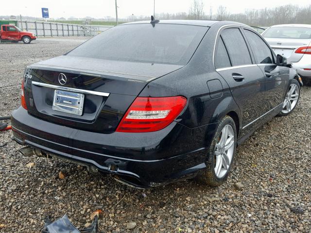 WDDGF4HB4DA778429 - 2013 MERCEDES-BENZ C 250 BLACK photo 4