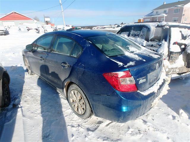 2HGFB2E23CH006967 - 2012 HONDA CIVIC DX BLUE photo 3