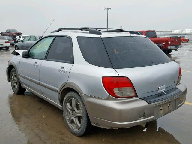 JF1GG68503G800036 - 2003 SUBARU IMPREZA OU SILVER photo 3