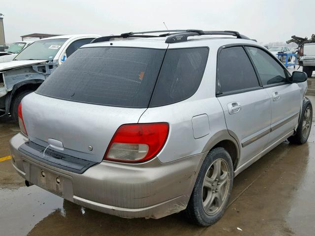 JF1GG68503G800036 - 2003 SUBARU IMPREZA OU SILVER photo 4