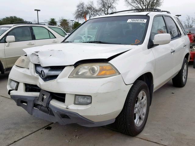 2HNYD18806H537635 - 2006 ACURA MDX TOURIN WHITE photo 2