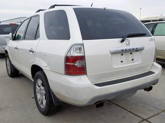 2HNYD18806H537635 - 2006 ACURA MDX TOURIN WHITE photo 3