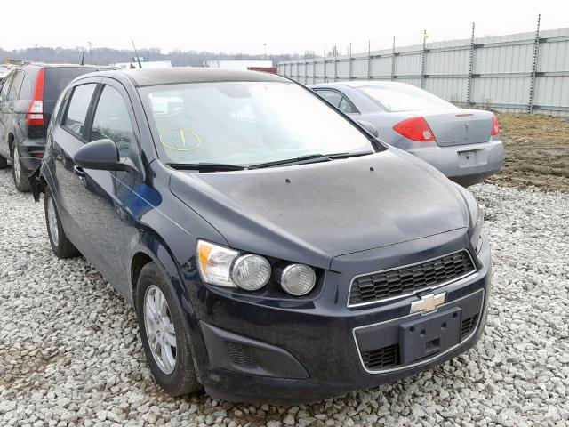 1G1JB6SH1C4136843 - 2012 CHEVROLET SONIC LS BLACK photo 1