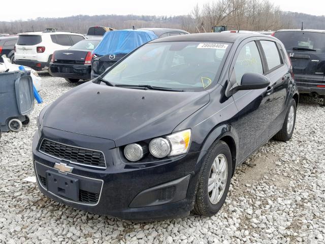 1G1JB6SH1C4136843 - 2012 CHEVROLET SONIC LS BLACK photo 2