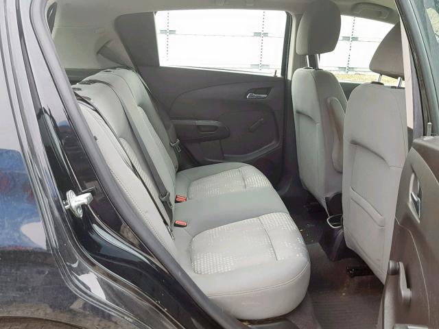 1G1JB6SH1C4136843 - 2012 CHEVROLET SONIC LS BLACK photo 6