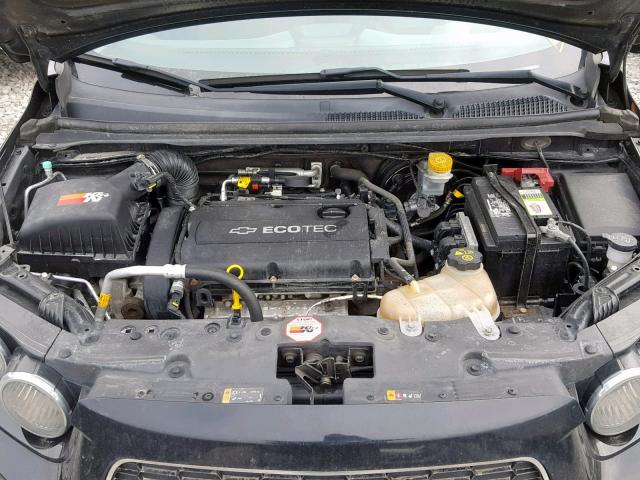 1G1JB6SH1C4136843 - 2012 CHEVROLET SONIC LS BLACK photo 7