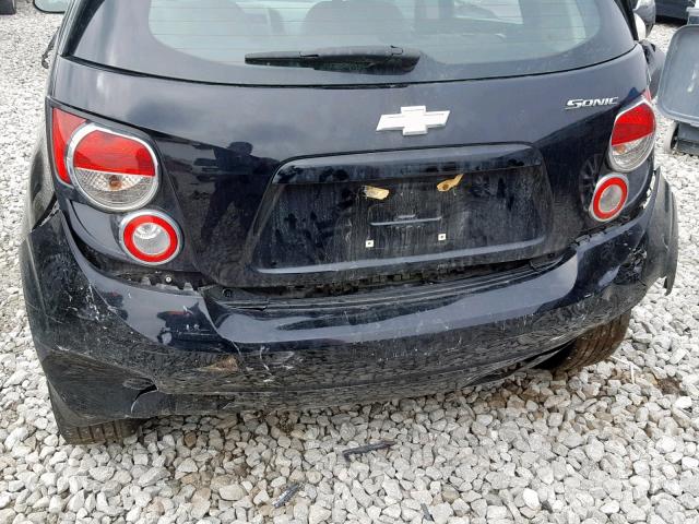1G1JB6SH1C4136843 - 2012 CHEVROLET SONIC LS BLACK photo 9