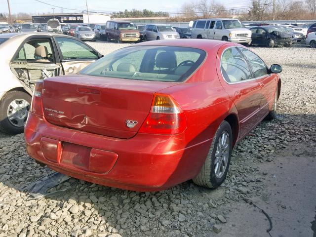 2C3AE66G82H130365 - 2002 CHRYSLER 300M RED photo 4