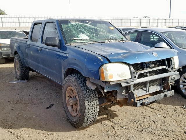 1N6ED29X74C406400 - 2004 NISSAN FRONTIER C BLUE photo 1