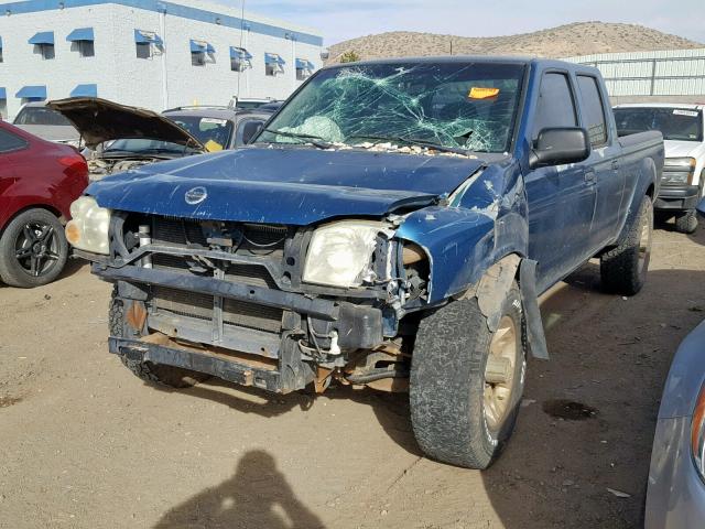 1N6ED29X74C406400 - 2004 NISSAN FRONTIER C BLUE photo 2