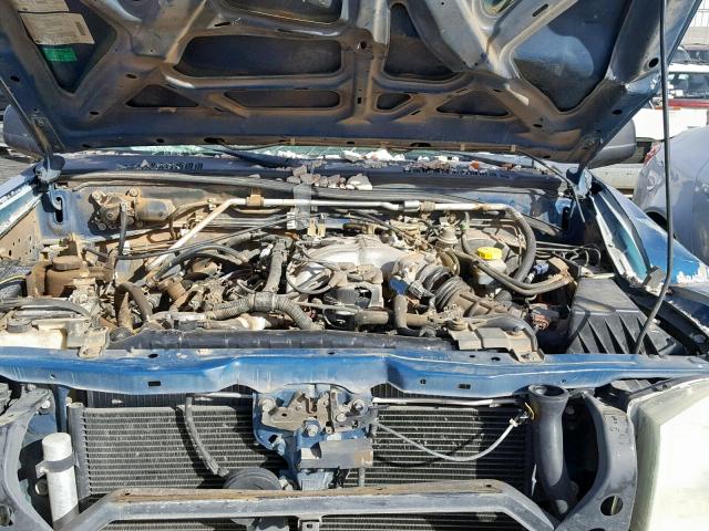 1N6ED29X74C406400 - 2004 NISSAN FRONTIER C BLUE photo 7