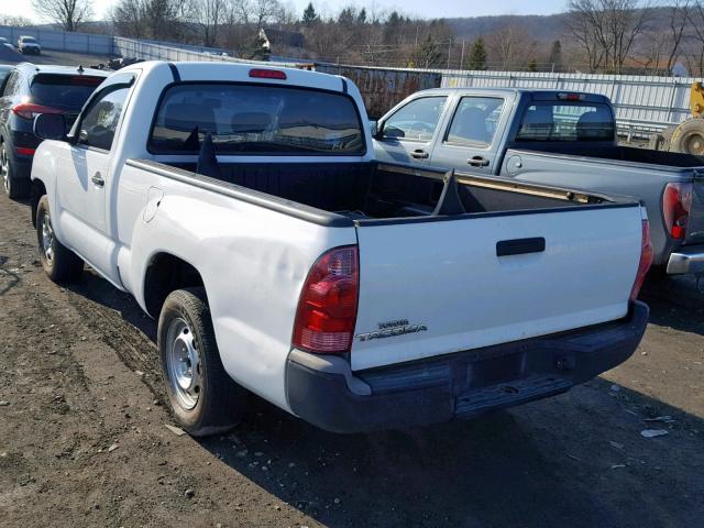 5TENX22N07Z338725 - 2007 TOYOTA TACOMA WHITE photo 3