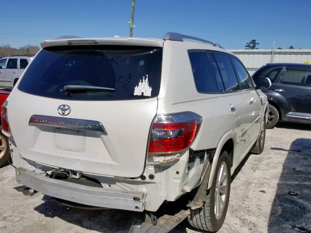 JTEJW3EH9A2044566 - 2010 TOYOTA HIGHLANDER WHITE photo 4