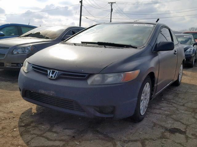 2HGFG12226H529823 - 2006 HONDA CIVIC DX BLACK photo 2