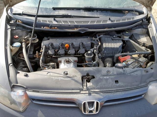 2HGFG12226H529823 - 2006 HONDA CIVIC DX BLACK photo 7