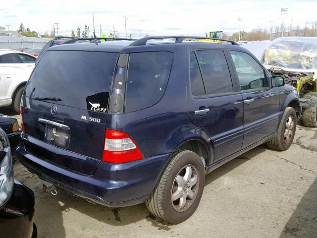 4JGAB75E33A428456 - 2003 MERCEDES-BENZ ML 500 BLUE photo 4