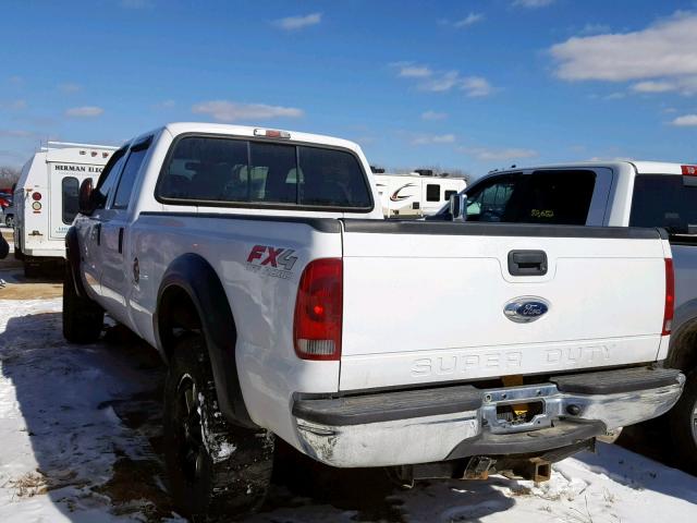 1FTSW31P07EA09590 - 2007 FORD F350 SRW S WHITE photo 3