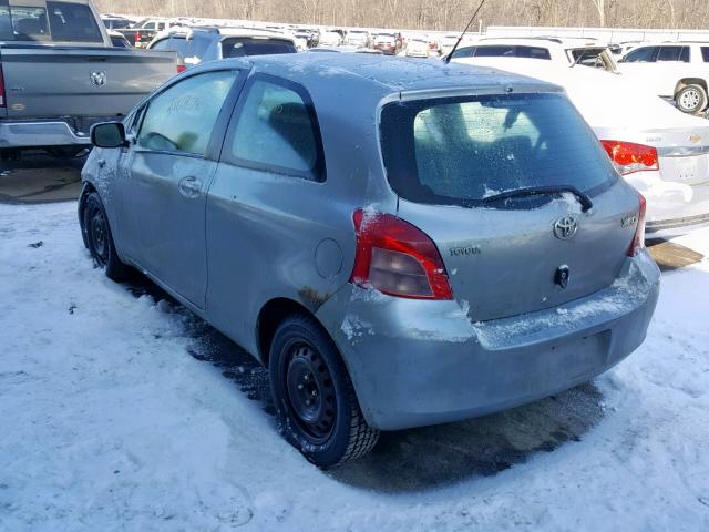 JTDJT923875126773 - 2007 TOYOTA YARIS GRAY photo 3