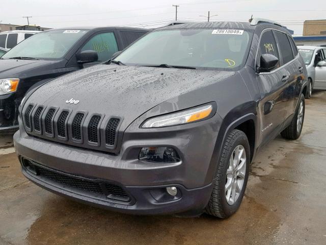 1C4PJLCBXEW168808 - 2014 JEEP CHEROKEE L GRAY photo 2