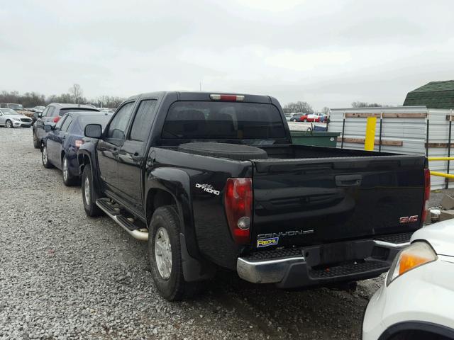 1GTDS136248224458 - 2004 GMC CANYON BLACK photo 3