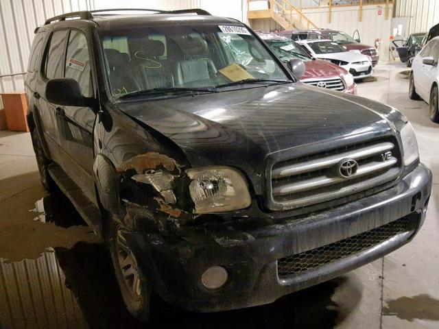 5TDBT48A63S166514 - 2003 TOYOTA SEQUOIA LI BLACK photo 1