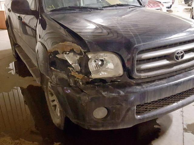 5TDBT48A63S166514 - 2003 TOYOTA SEQUOIA LI BLACK photo 9