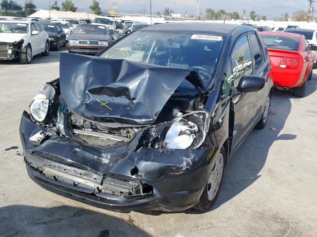 JHMGE8H30DC080125 - 2013 HONDA FIT BLACK photo 2