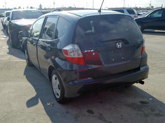 JHMGE8H30DC080125 - 2013 HONDA FIT BLACK photo 3