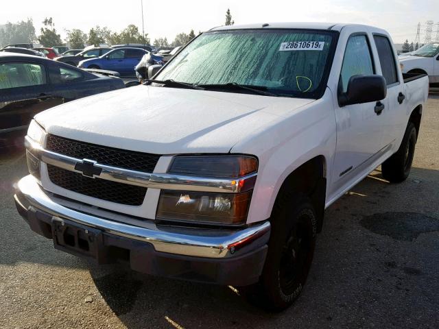 1GCCS136858269210 - 2005 CHEVROLET COLORADO WHITE photo 2