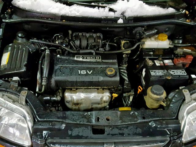KL1TD66628B233448 - 2008 CHEVROLET AVEO BASE შავი ფოტო 7