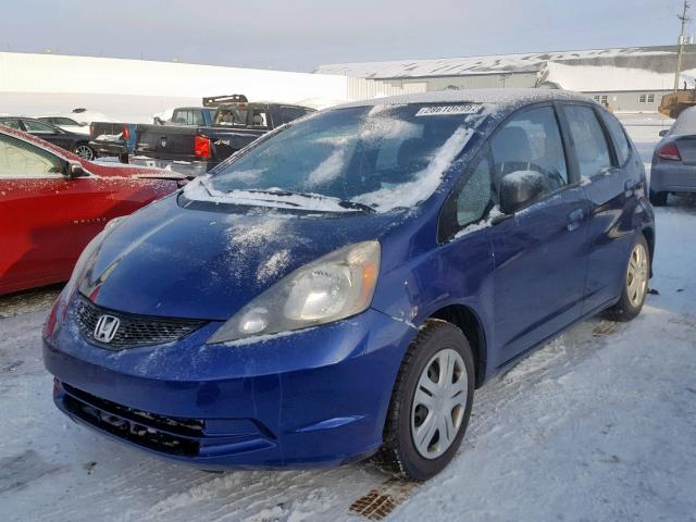 JHMGE8H39BC020874 - 2011 HONDA FIT BLUE photo 2