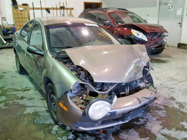 1B3ES46C6YD840797 - 2000 DODGE NEON BASE GOLD photo 1