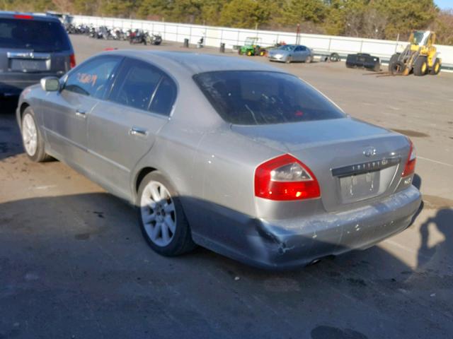 JNKBF01A32M002544 - 2002 INFINITI Q45 GRAY photo 3