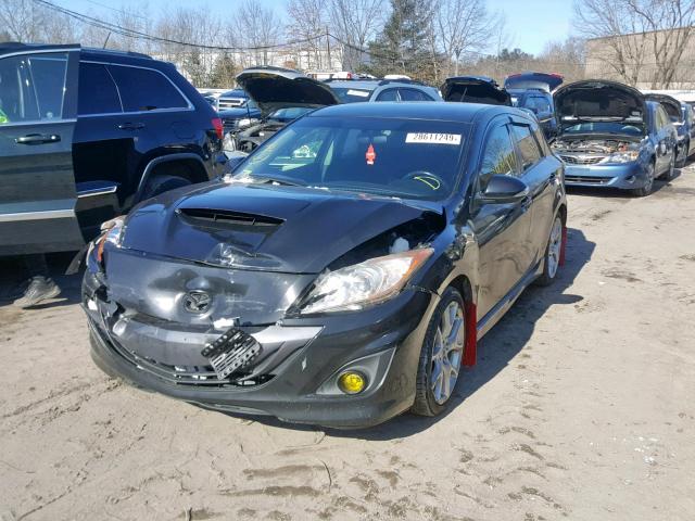 JM1BL1H42A1245472 - 2010 MAZDA SPEED 3 BLACK photo 2