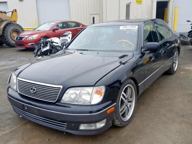 JT8BH28F7Y0171781 - 2000 LEXUS LS 400 BLACK photo 2