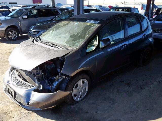 JHMGE8H37CC017215 - 2012 HONDA FIT GRAY photo 2