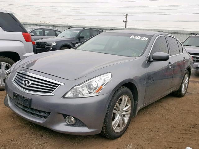 JN1CV6AR5DM769996 - 2013 INFINITI G37 GRAY photo 2