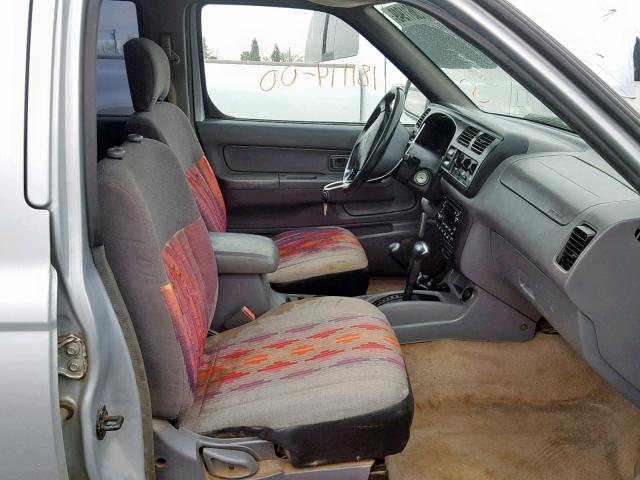 1N6ED27Y0YC407566 - 2000 NISSAN FRONTIER C GRAY photo 5