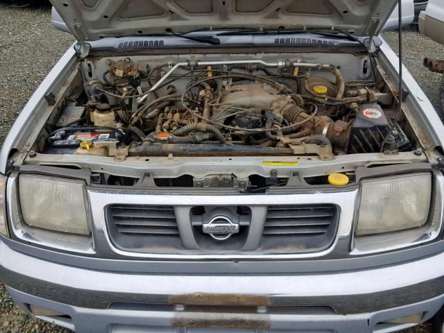 1N6ED27Y0YC407566 - 2000 NISSAN FRONTIER C GRAY photo 7