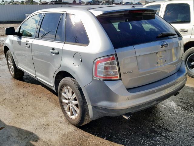 2FMDK38CX7BB66722 - 2007 FORD EDGE SEL SILVER photo 3