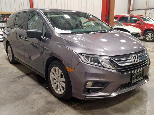 5FNRL6H20JB022218 - 2018 HONDA ODYSSEY LX GRAY photo 1