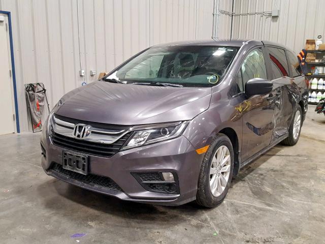 5FNRL6H20JB022218 - 2018 HONDA ODYSSEY LX GRAY photo 2