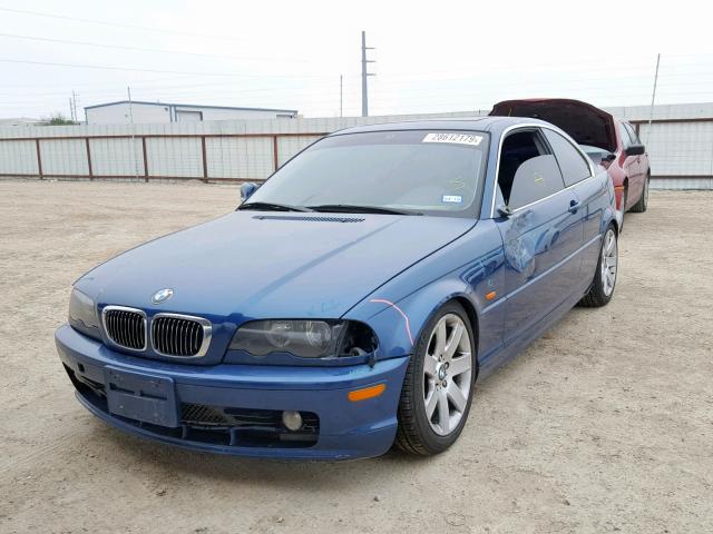 WBABM334XYJN85136 - 2000 BMW 323 CI BLUE photo 2