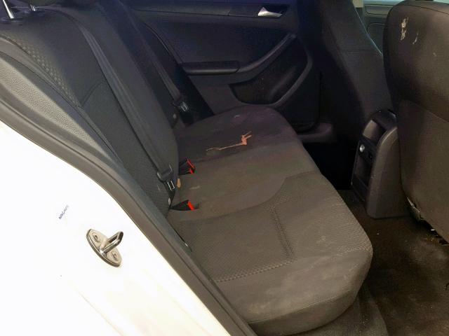 3VW1K7AJ5EM378542 - 2014 VOLKSWAGEN JETTA BASE WHITE photo 6