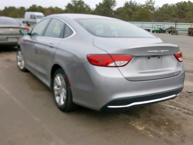 1C3CCCAB3FN752703 - 2015 CHRYSLER 200 LIMITE SILVER photo 3