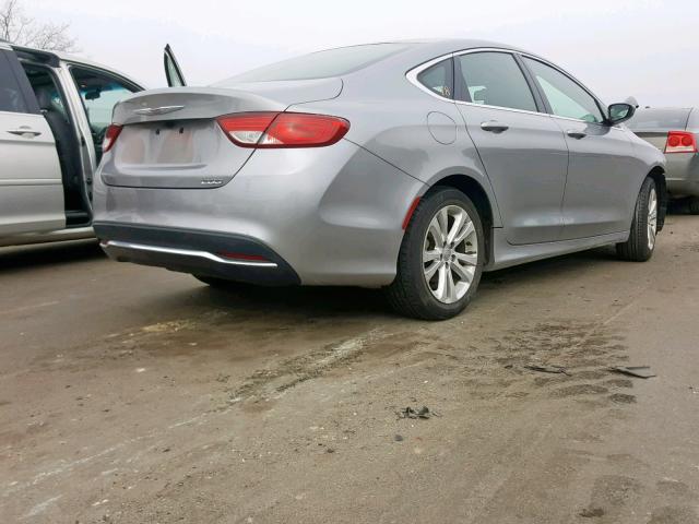 1C3CCCAB3FN752703 - 2015 CHRYSLER 200 LIMITE SILVER photo 4