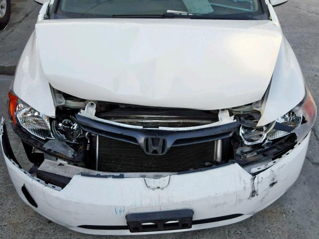 2HGFG12948H572964 - 2008 HONDA CIVIC EXL WHITE photo 7