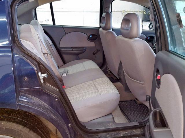 1G8AJ55F97Z188576 - 2007 SATURN ION LEVEL BLUE photo 6